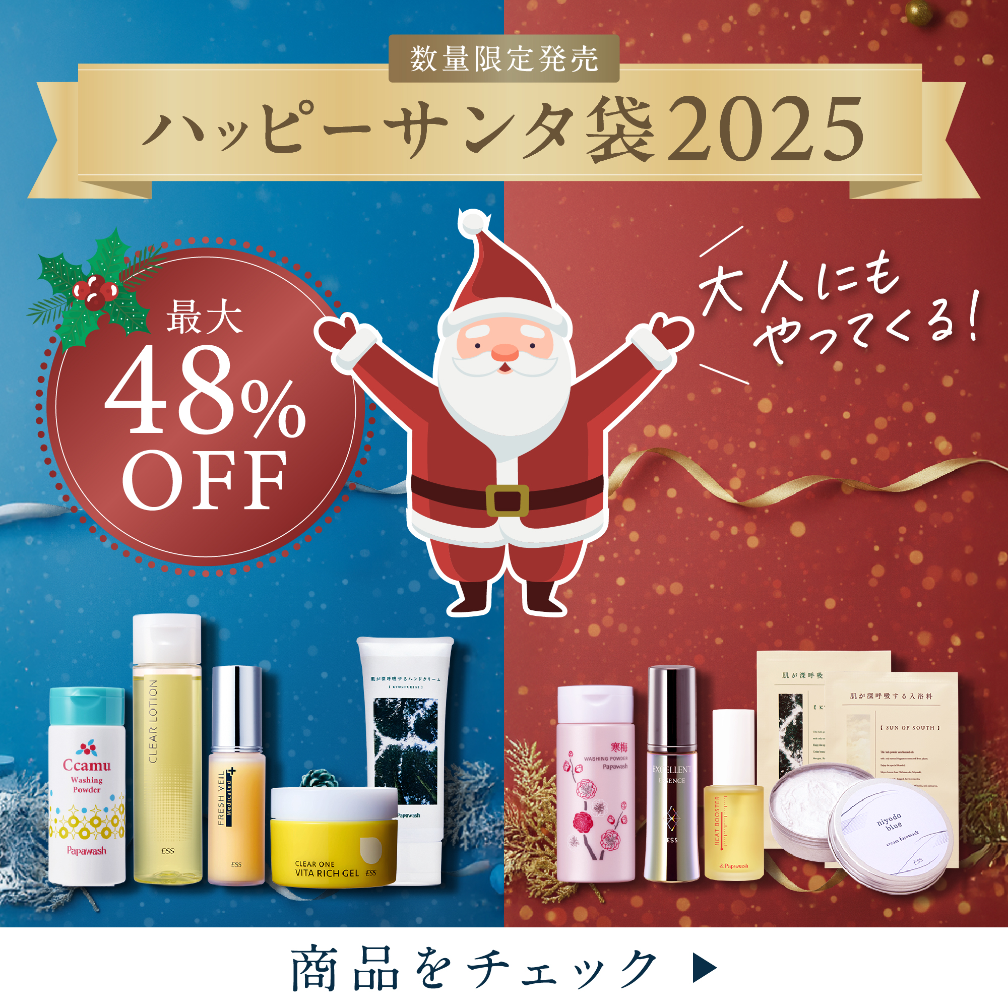 ハッピーサンタ袋2025