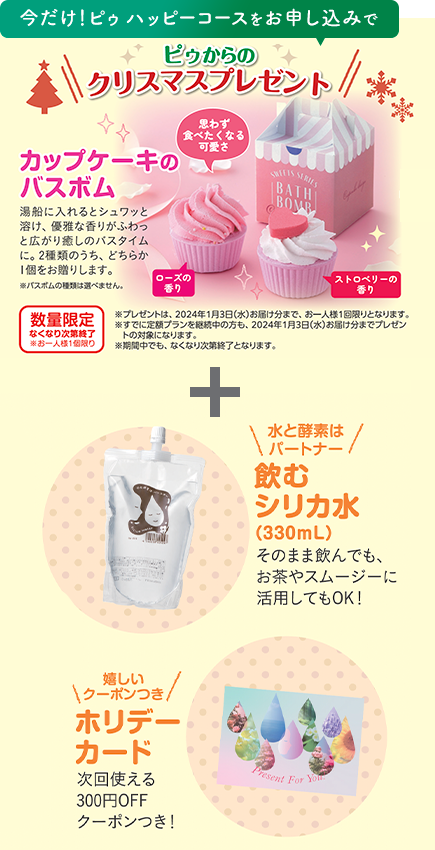 今だけプレゼントつき！おすすめの組み合わせ