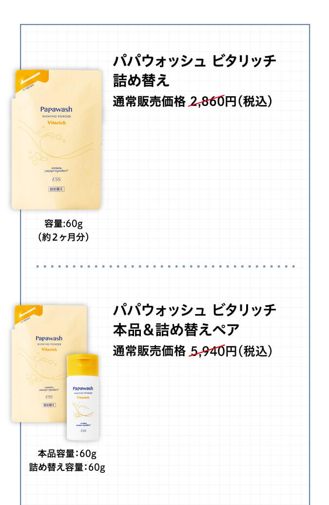 パパウォッシュビタリッチ詰め替えo