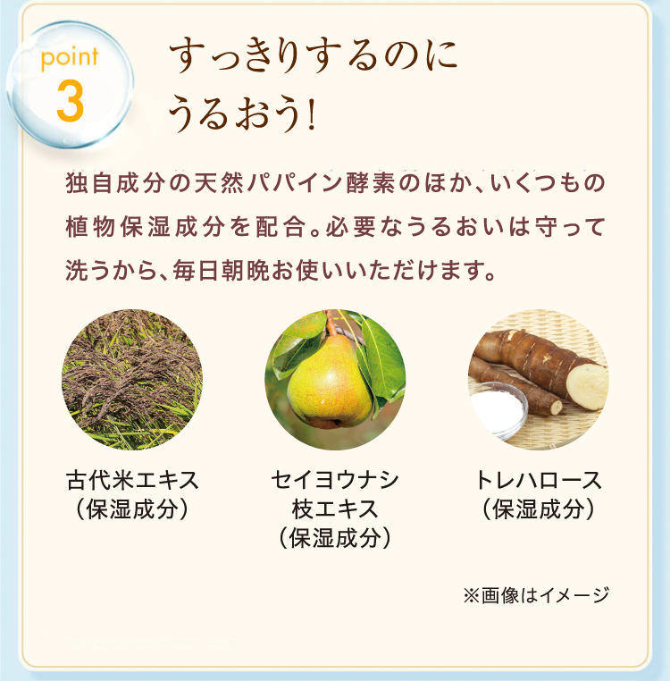 ３. すっきりするのにうるおう！