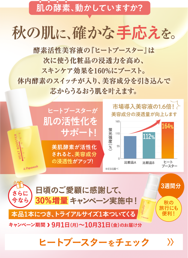 ヒートブースターをチェック