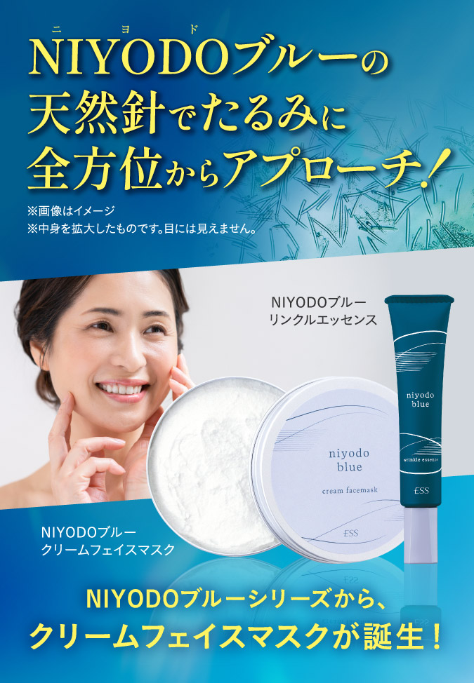 NIYODOブルーの天然針でたるみに全方位からアプローチ！