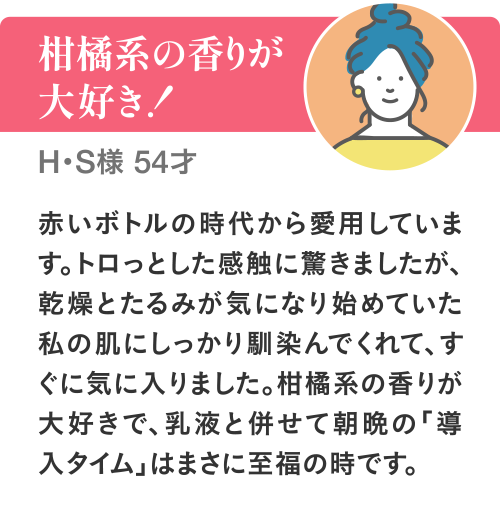 柑橘系の香りが大好き！