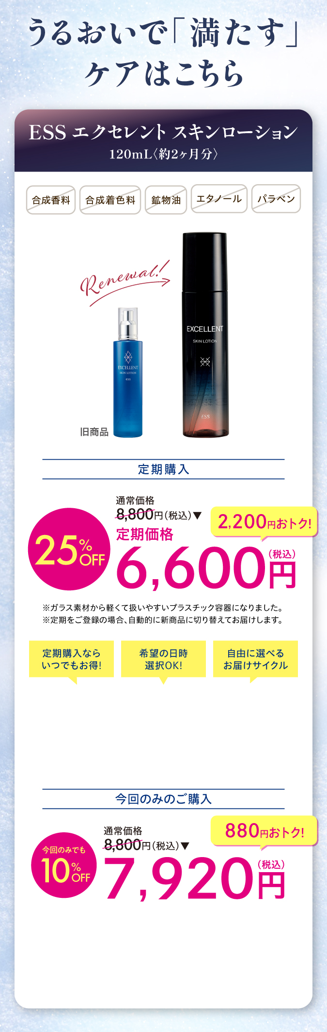 ESSエクセレントスキンローションo