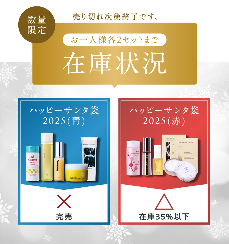 現在の在庫状況