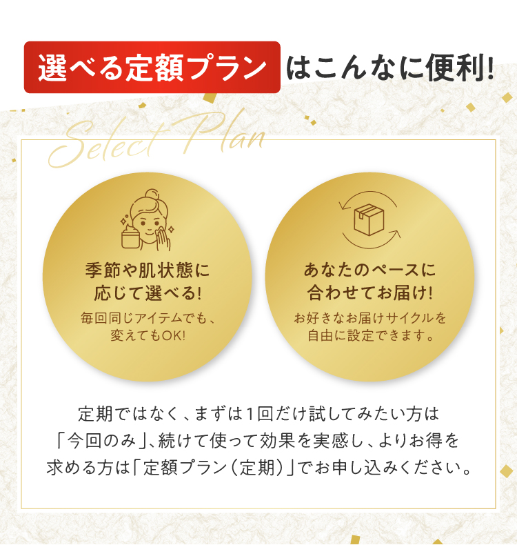 選べる定額プランはこんなに便利！